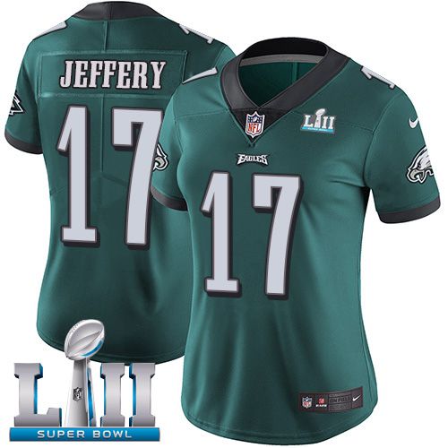 Women Philadelphia Eagles #17 Jeffery Green Limited 2018 Super Bowl NFL Jerseys